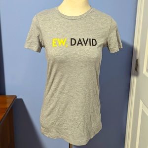❤️ 3/$25 Schitt’s Creek Ew, David grey tee, officially licensed logo t-shirt